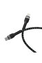 كابل Shira Series Type-c إلى Lightning PD أسود بطول 1 متر - 3