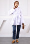 White Waist Tie Tunic - 2