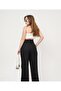 Women's Pleated Double Button Linen Palazzo Pants 3009 - 7