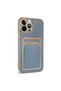 حافظة متوافقة مع هاتف iPhone 13 Pro Max مع حامل بطاقات Bark - ذهبي وردي - 6