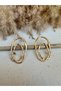 Gold Color Spiral Shaped Earrings