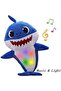 Baby Shark Plush Toy With Music and Light, Best For Gifting - (Blue) - 2