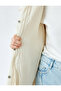 Inflatable Coat Hooded Quilted Zippered Snap Button Pocket - 6