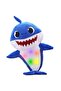 Baby Shark Plush Toy With Music and Light, Best For Gifting - (Blue)