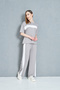 Women's Front Stripe Detailed Modal Fabric Short Sleeve Tracksuit Set - 4