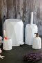 Elf-479 Geo 4-Piece Trash Can Wc Brush Bathroom Set