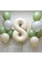 8 Years Old Cream Color Foil Balloon 34 Inch 80 cm Birthday Celebration Party Balloon