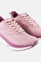 Women Lace Up Running Shoes, Pink - 3