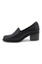 D25Ya-3330 Leather Heeled Women's Shoes - 3