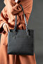 Women's Stone Large Size Handbag 31 X 32 cm - 8
