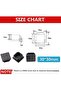Atack-B 32 PCS Square Plastic End Caps Square Tube Plug Plastic Inner Plugs Chair Insert Plugs Pipe - 8