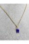 Minimal Navy Blue Evil Eye Murano Nal Necklace, Gift Necklace (60 cm) - 4
