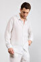 Men's Oversize Cut Linen Look Shirt
