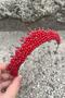 Alyce Red Bridal Henna Crown Special Occasion Accessory Women's Crown Hair Accessory – Crown, Crystal Stone - 2