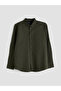 Regular Fit Long Sleeve Linen Blended Men's Shirt