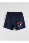 Navy Blue Short Length Men's Swim Shorts - 5