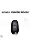 Peugeot Compatible 208, 308, 508, 2008, 3008, 5008 Semi-Patterned Silicone Key Case Cover (Black Red) - 2