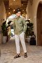 Turi Men's Cotton Shirt Modern Slim Fit Linen Look Long Sleeve - 4