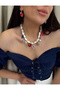 Carmalized Pearl Za Necklace New Season
