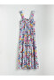Mixed Square Neck Floral Poplin Dress - 6