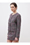 Sparkling Choices from Shining Store Zero Roba Collar Checkered Embroidered Women's Tweed Jacket