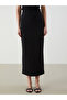 Lcwaikiki Classic Black Tight Fit Pencil Skirt - 2