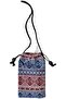 2 Pcs of Cloth Drawstring Mini Bag With Strap Ancient Style (04) 18×12 cm - 3