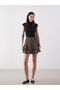 Black Stand Collar Women's Bodysuit - 2
