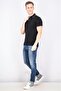 Men Slim Fit Embroidered Logo Short Sleeve Polo Shirt, Black and White and Red - 3