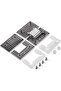 Ranbo Hypotenuse Heavy Duty 180 Degree Glass Door Cupboard Showcase Cabinet Clamp Frameless Pivot Gl - 7