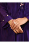 Navy Blue Embroidered Kaftan Set - 6