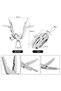 Multifunctional Keychain, 5in1, Metal, Silver - 4