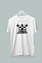 Women Men Unisex Adult Gym Fitness Addicted Printed White Gray Tshirt T-Shirt