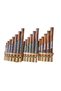 Natural Wood Pan Flute Aboriginal Pattern Handmade Harmonica Rhythm Musical Instrument Authentic Decor - 5