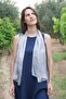 100% Pure Silk Hand Painted Scarf - Special Design 35X140Cm - Gray