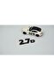 2.7D Black Abs Luggage Lettering Logo Crest Compatible with Jaguar - 3
