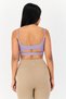 Women Brand Logo Padded Sports Bra, Purple - 2