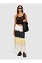 All Printed Elastic Waist Long Flared Skirt Women's Black Skirt - 324P4Nlvl0024 - 3