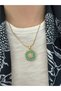 Oval Stone Sun Tarnish Free Stainless Steel Women's Necklace – Modern and Stylish Design - 6