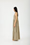 Beaded Strap Linen Dress - 2