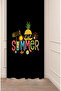 Hello Summer Summer Pineapple Sun Cocktail Pattern Special Design Digital Printed (Single Wing) Stylish Background Curtain