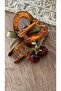 Bowknot Bow with Cherry Detail over Bone Bowknot Taba&Brown Mix Color Stylish Bowknot - 3