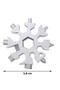 Snowflake Motif Model Keychain with Opener for Office Home Office Gift - 3