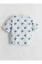 Lcw Kids White Printed Girls' Shorts Pajama Set - 5