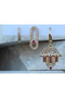 Zircon Stone & Minimal Set of 3 Steel Earrings - 3