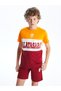 Lcw Kids Sari Bicycle Collar Galatasaray Printed Boys T-Shirt S5Dr22Z4Nvy25
