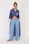 Women's Thin Fabric Belted Pants - 3