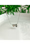 Minimal Letter Necklace with Stainless Steel Thin Chain Heart (Indicate Letter from Ask Question)