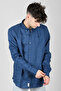 Mill Brook Linen Shirt Men's Navy Blue Shirt - Tb0A2Dc3