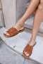 Hocce Women's Taba Genuine Leather Suet Slippers - 3